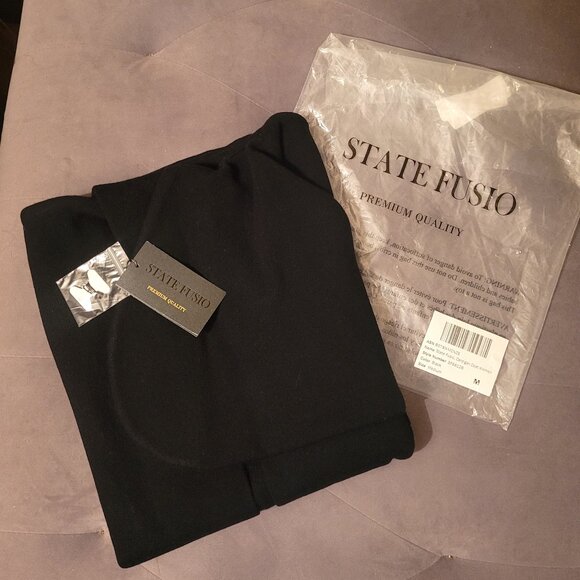 NWT State Fusio Cashmere & Merino Wool Hooded Cardigan Sweater, Medium - Picture 6 of 9